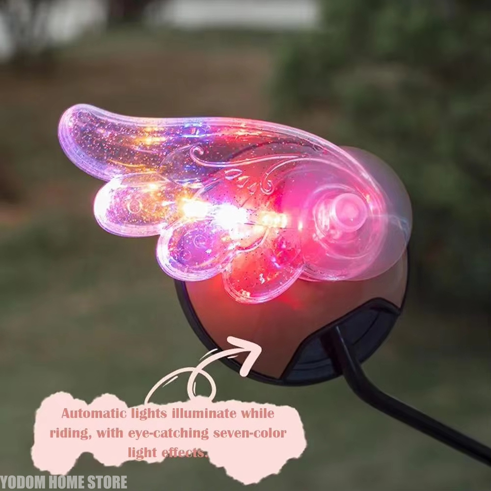 Art Craft Mirror - Cute Wind Power Glowing Wings for