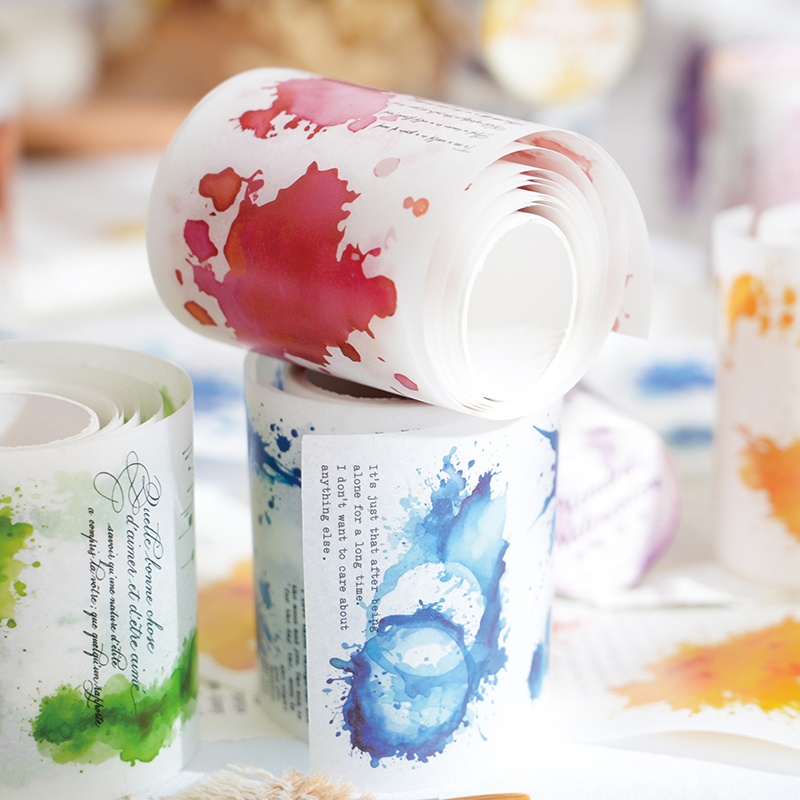 Art Craft Using Paper - 6 Rolls - 7Cm×200Cm Watercolor English