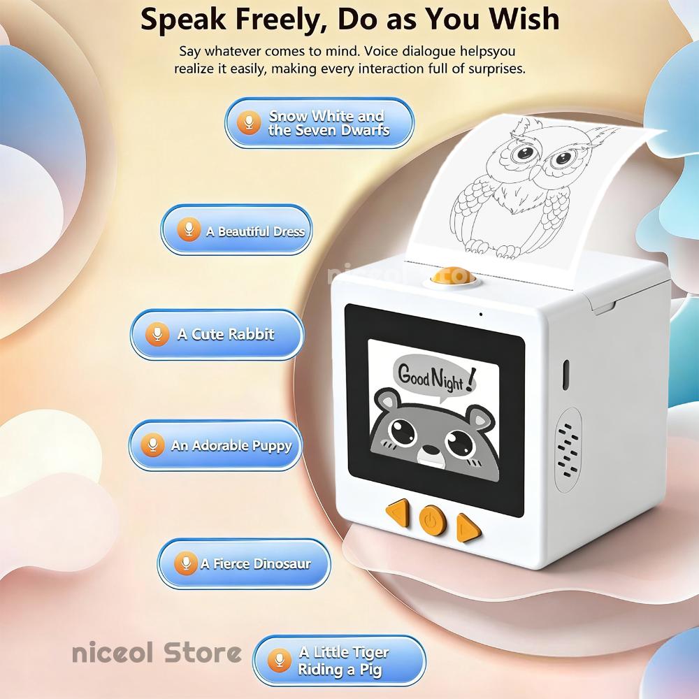Art Craft Ai - Portable AI Sticker Maker Box with