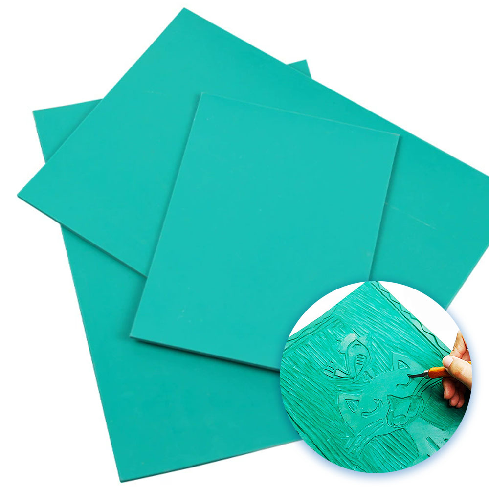 Linocut Carving Tool - Soft Carving Rubber Block Easy to