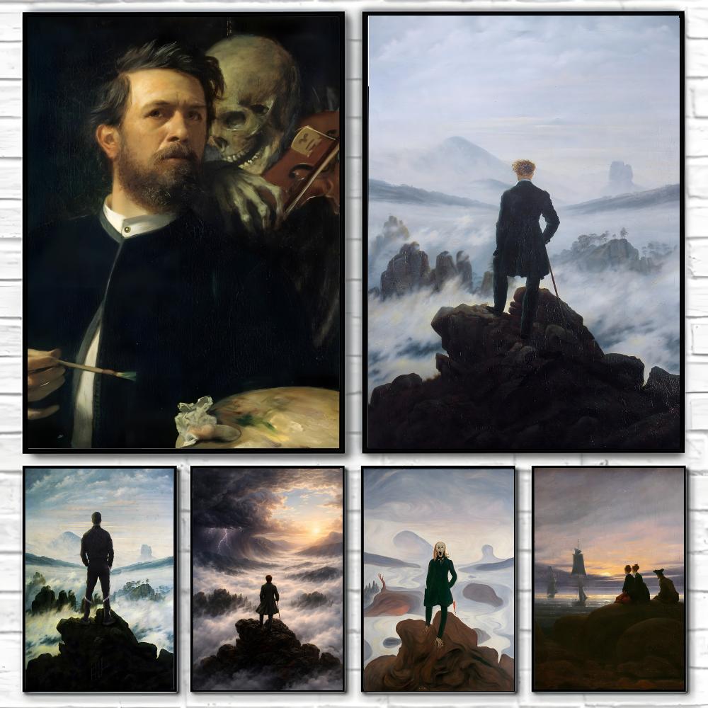 Art & Craft Be - Painting Wanderer Above the Sea of