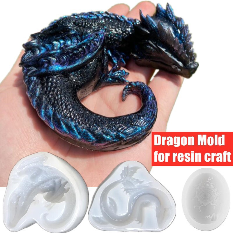Art Craft Mirror - 3 Styles Mirror Sleepy Dragon Dinosaur