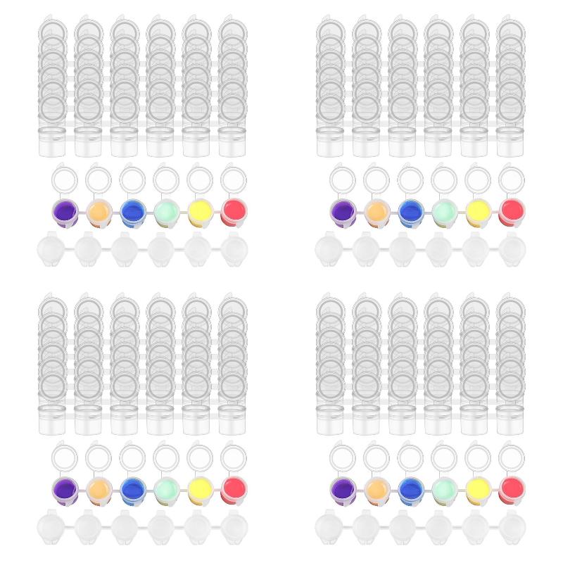 School Of Art X Craft - 4pack X((8 Strips/48 Pots 3Ml Empty
