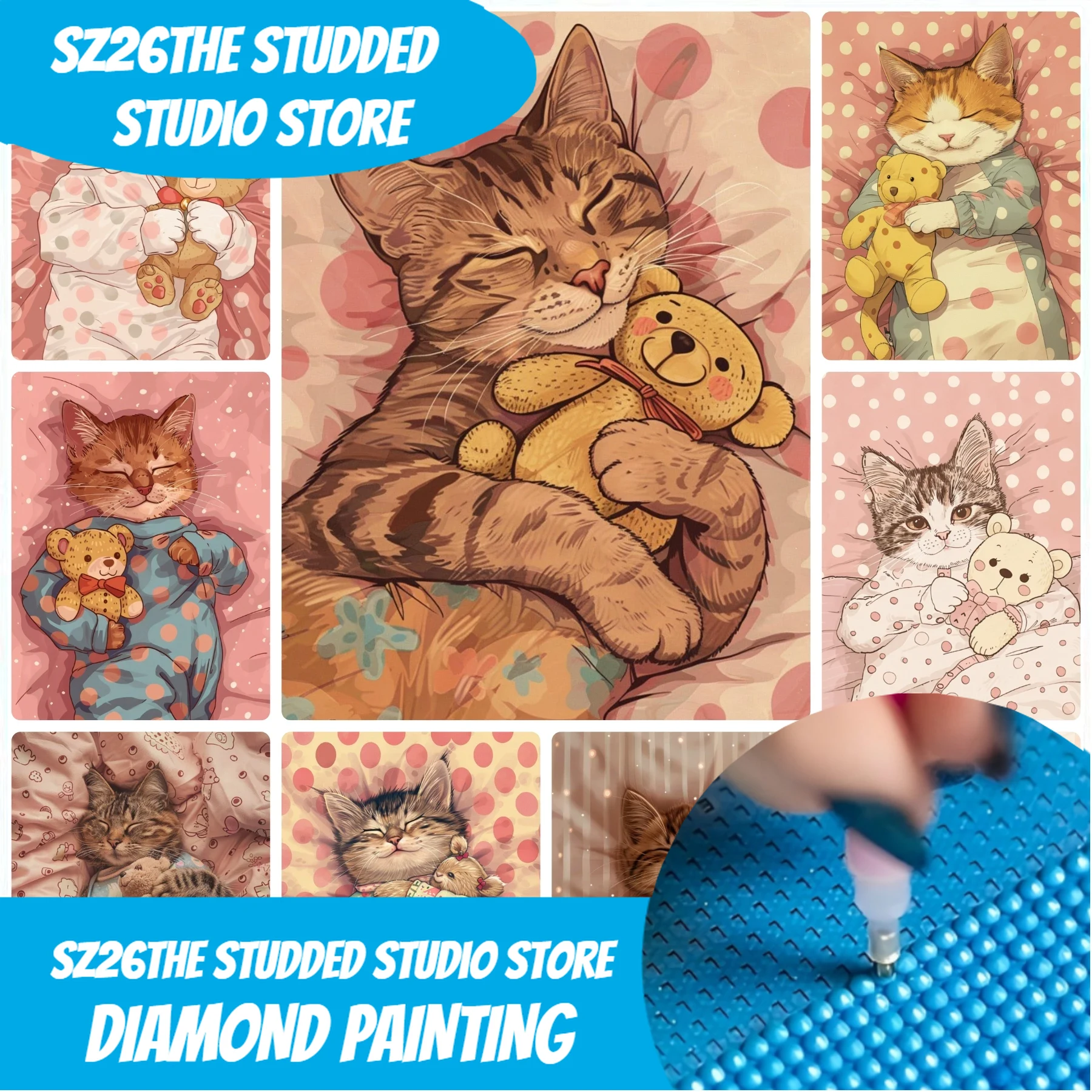 Art Craft Cat - Sz26The Studded Cute and Sweet Cat
