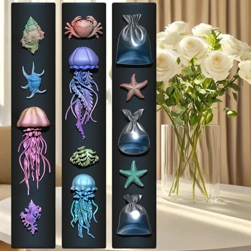 Art Craft Jellyfish - Manicure Mold For Nail Crafts; 3D