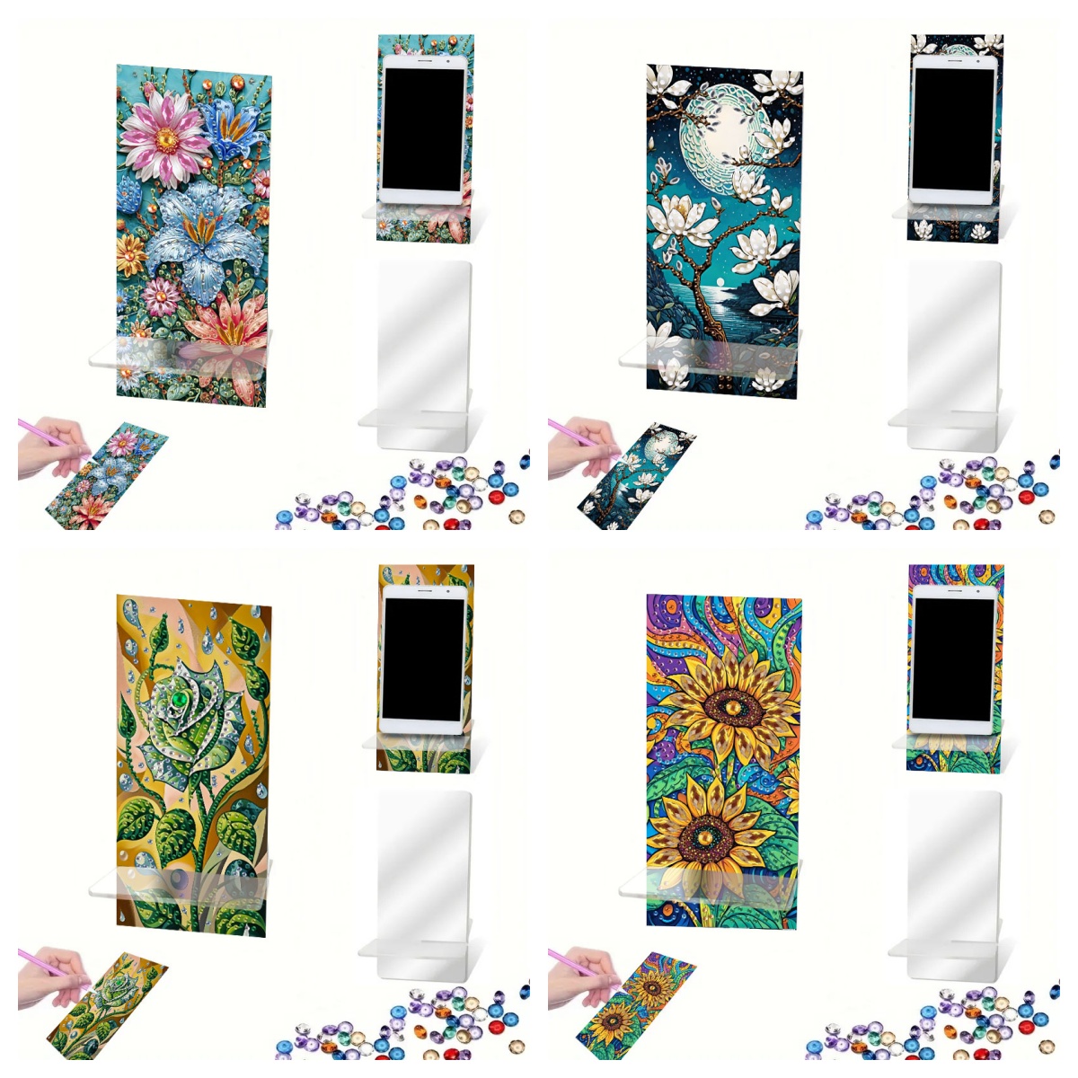 Art Craft Using Paper - 1pc DIY Mandala Diamond Art Phone