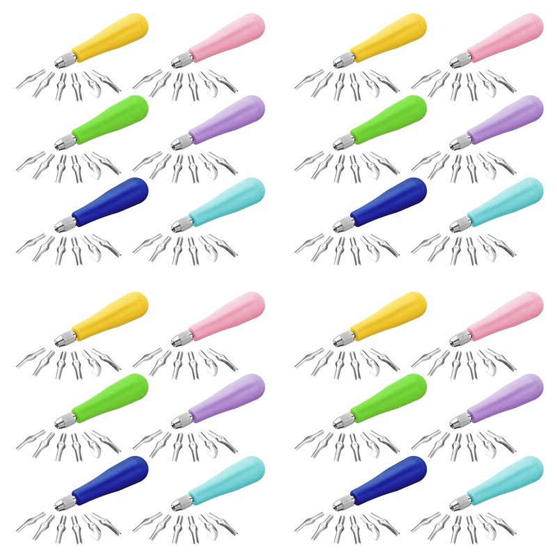Linocut Carving Tool - B14C 24Pack Craft Linoleum Cutter Kit