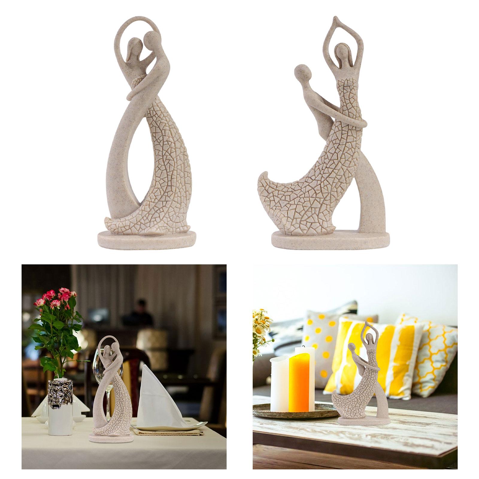 Art And Craft Valentine - Hugging Couple Statue Abstract Sculpture Art