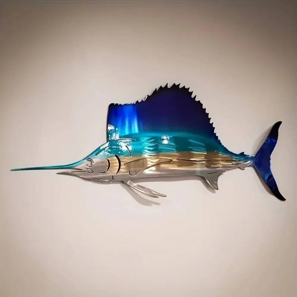 Art Craft Jellyfish - CIFBUY Metal Wall Art Swordfish Jellyfish