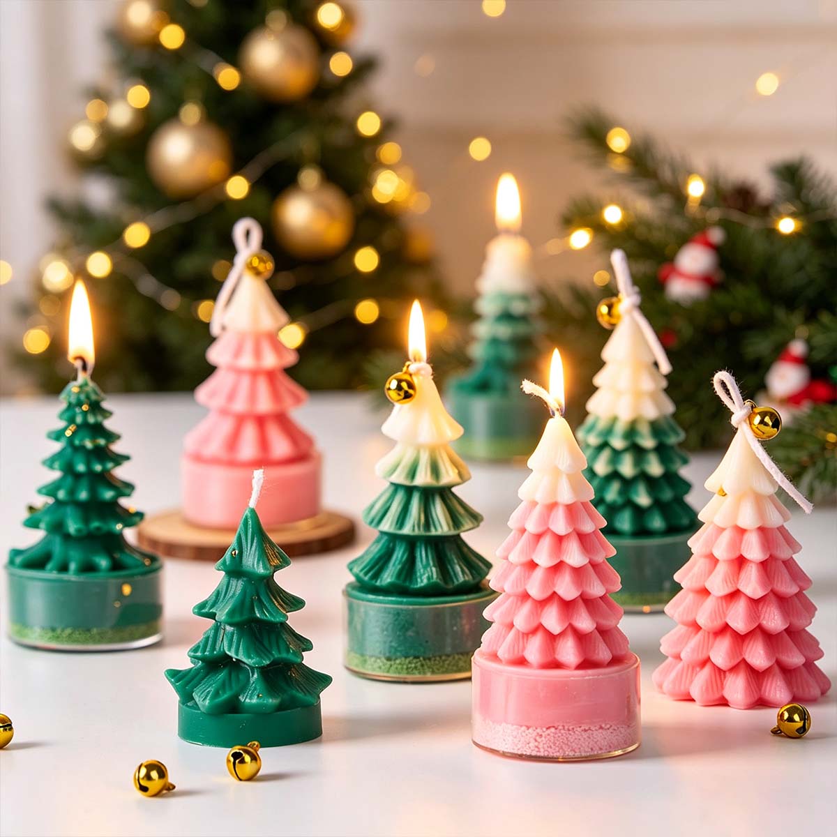 Art And Craft For Xmas - 3D Christmas Tree Silicone Candle Mold
