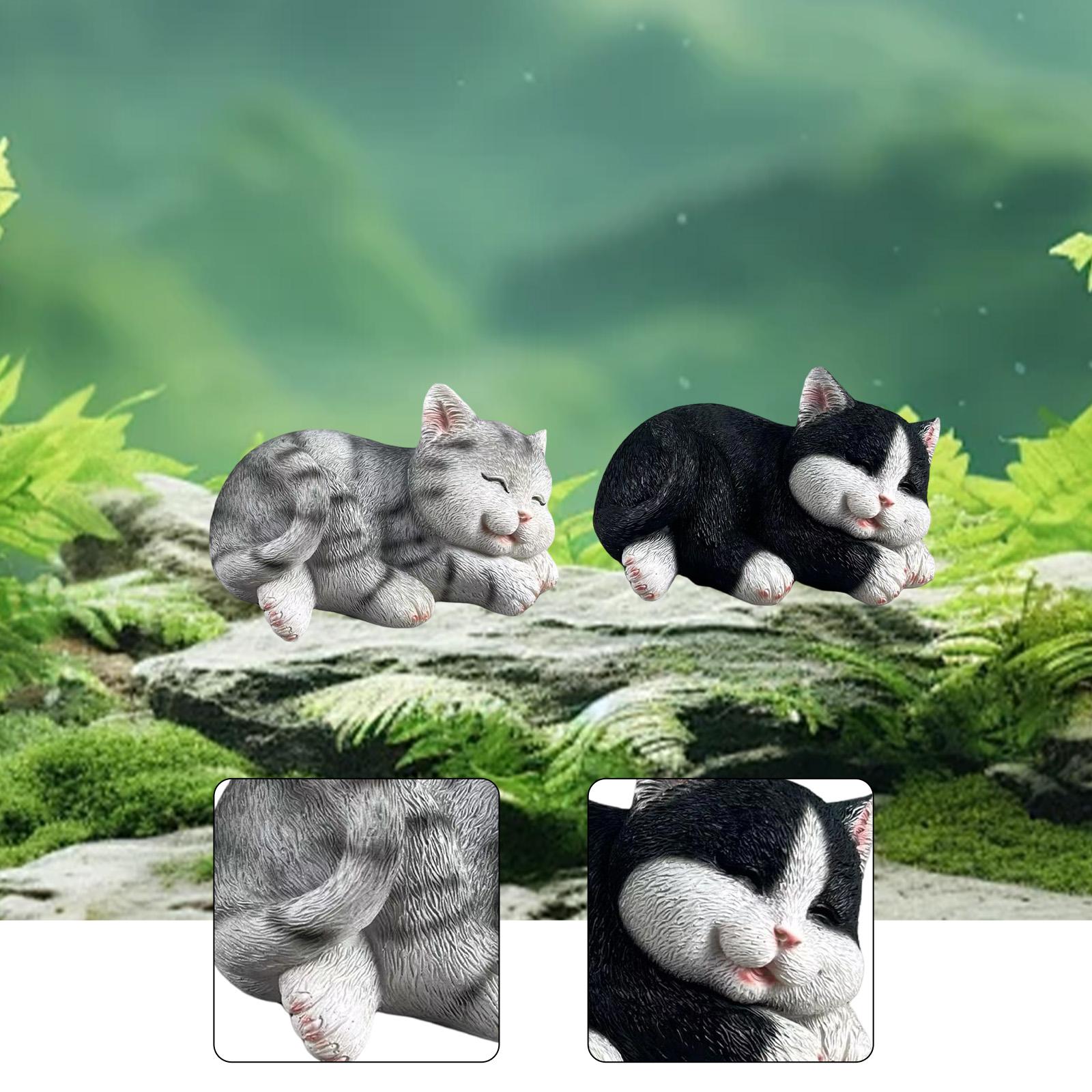 Art Craft Cat - Cat Figurine Garden Statue Creative Art