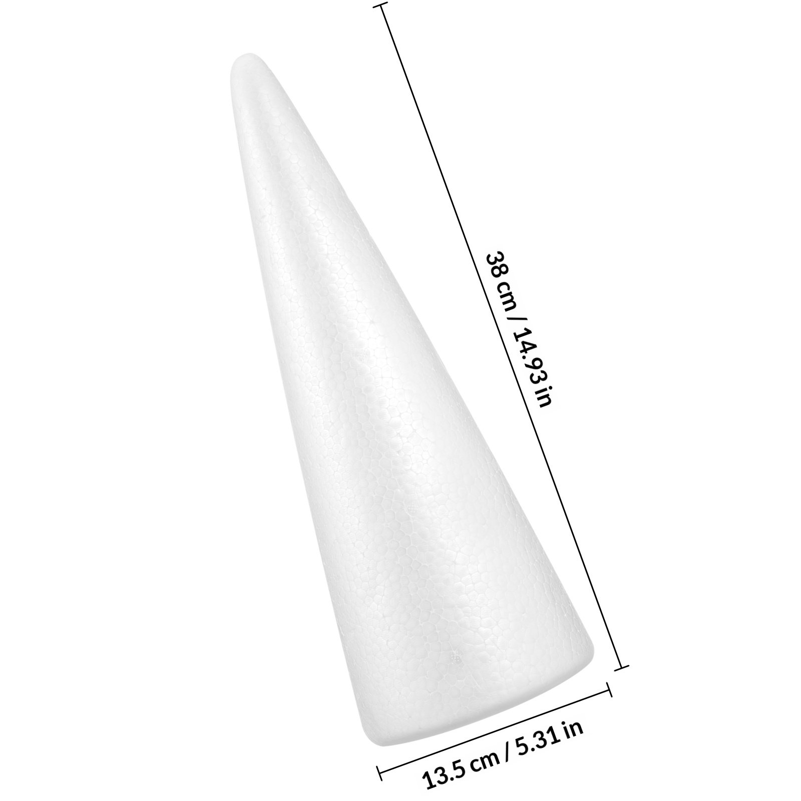 2Pcs Foam Craft Cone Christmas - Art Craft Christmas Tree recension och pris