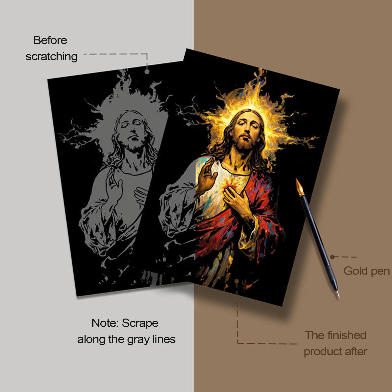 Scratch Book Jesus Scratch Pai - Art Craft For 3 Year Old recension och pris