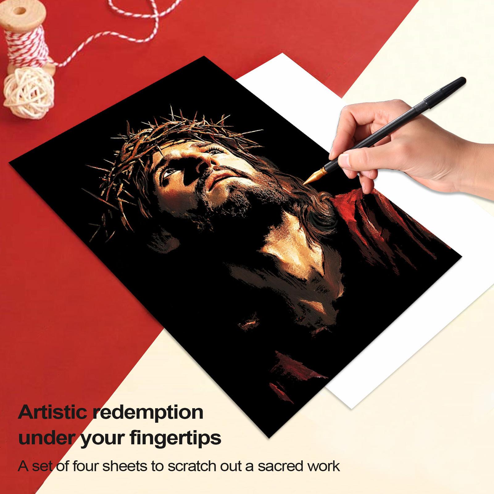 Scratch Book Jesus Scratch Pai - Art Craft For 3 Year Old recension och pris