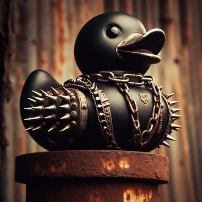 Car Statue Death Rock Duck Orn - Art Craft Duck recension och pris