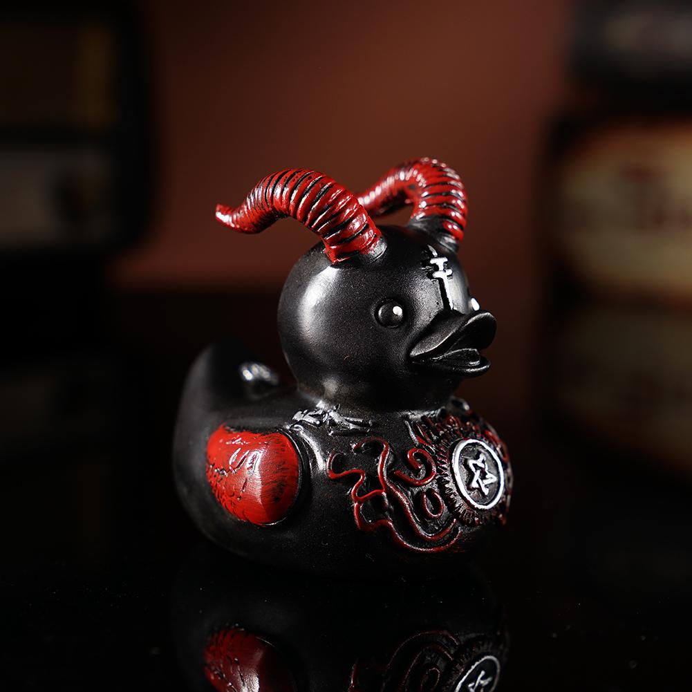 Gothic Satan Duck Statue Goth  - Art Craft Duck recension och pris