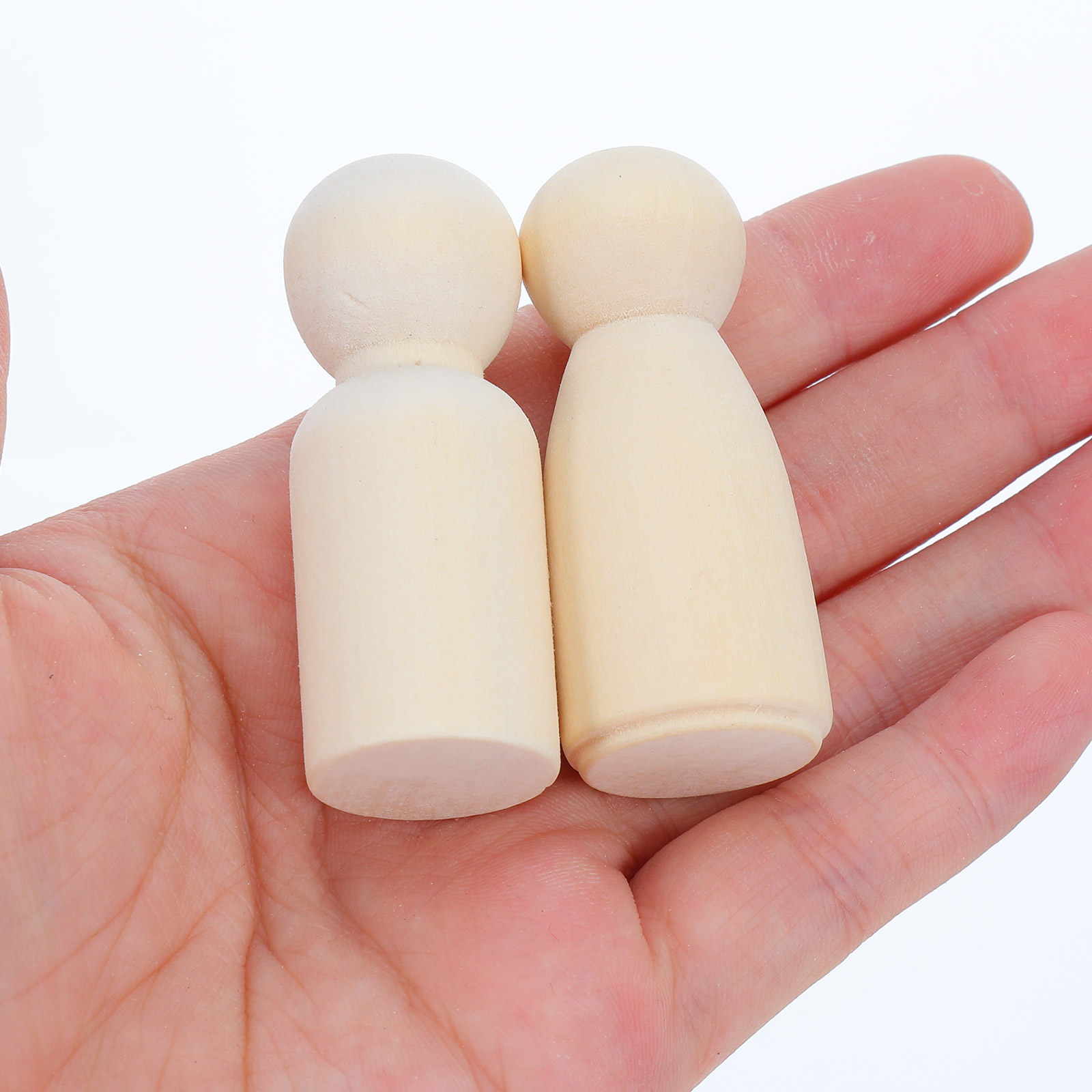 40Pcs Blank Wooden Peg People  - Art Craft Christmas recension och pris