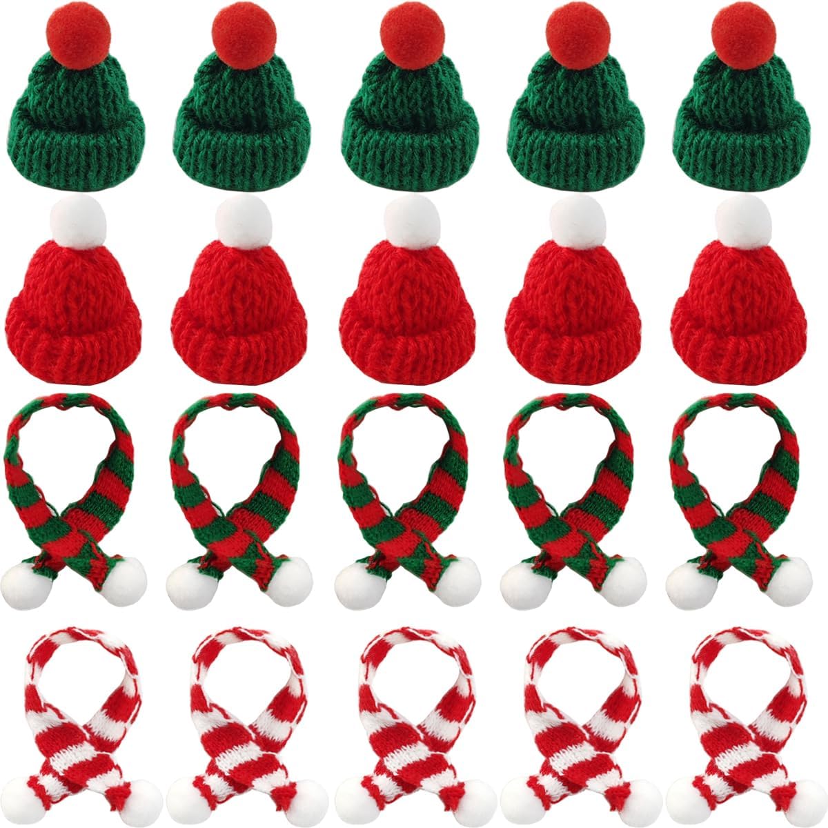 32PCS Mini Knit Hat Mini Chris - Art Craft Christmas Tree recension och pris