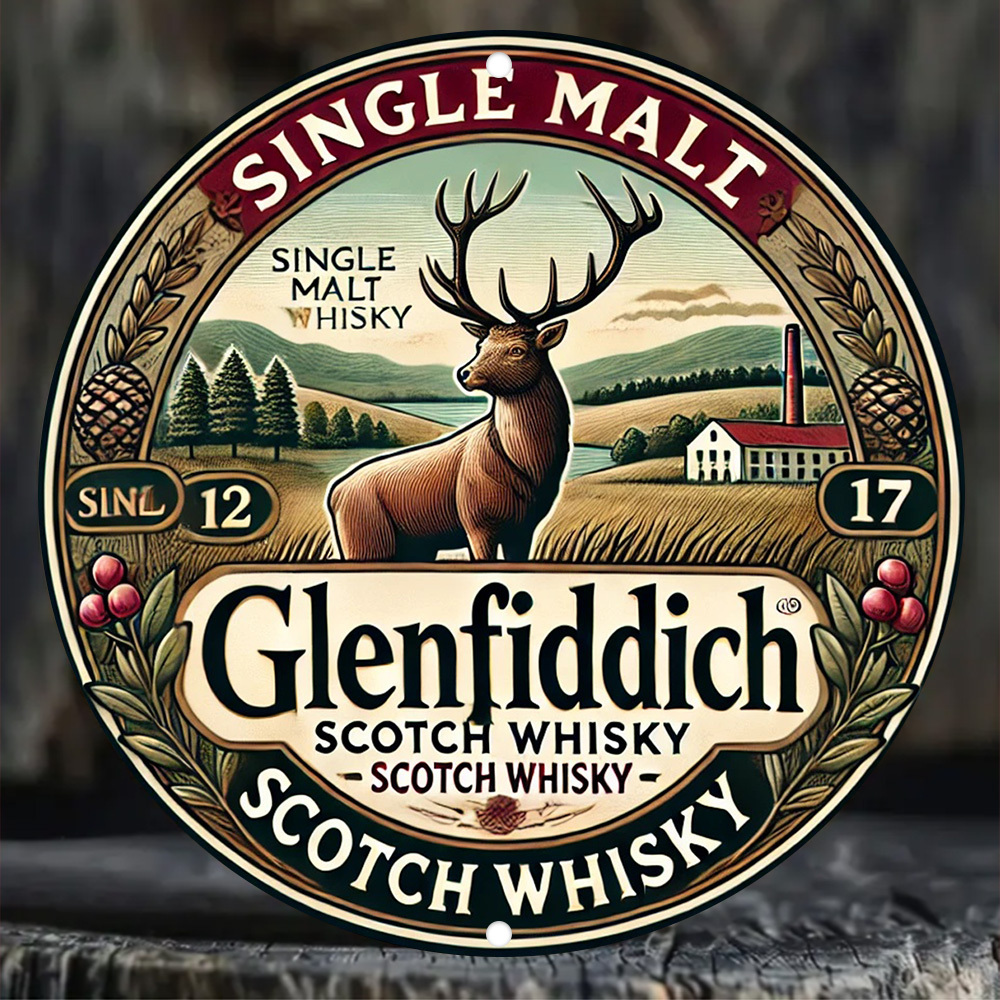 2D flat, Glenfiddich Scotch wh - Art Craft Movement recension och pris