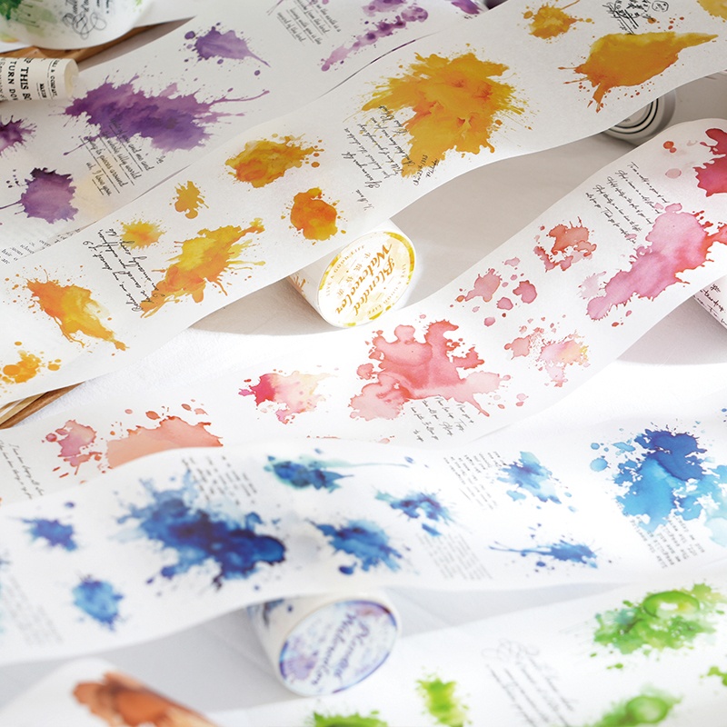 6 Rolls - 7Cm×200Cm Watercolor - Art Craft Using Paper recension och pris