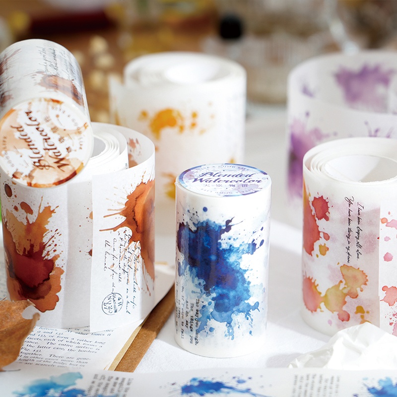 6 Rolls - 7Cm×200Cm Watercolor - Art Craft Using Paper recension och pris