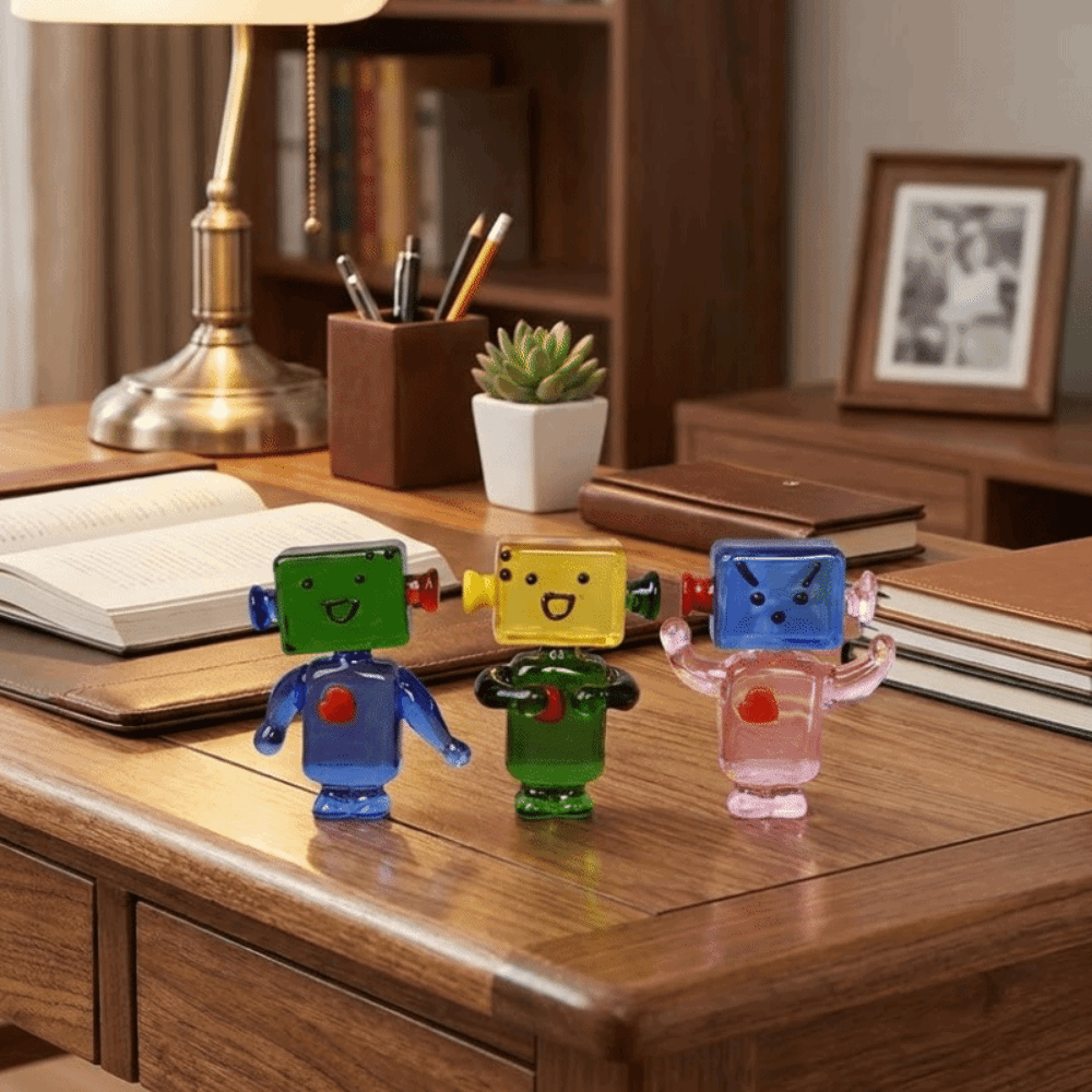 Cute Colorful Face Robot Ornam - Art Craft Robot recension och pris
