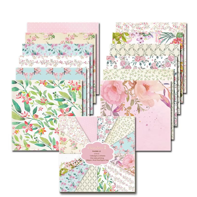 24 Sheets 30x30cm Scrapbook Pa - Art Craft Journal recension och pris
