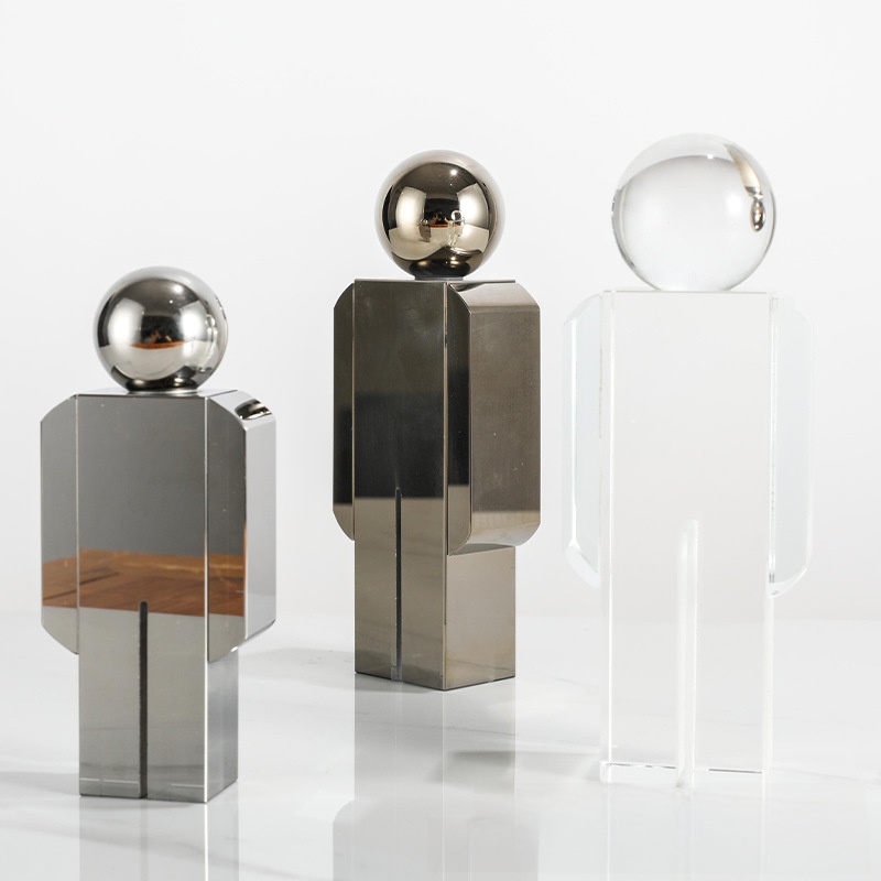 Modern Creative Crystal Robot  - Art Craft Robot recension och pris