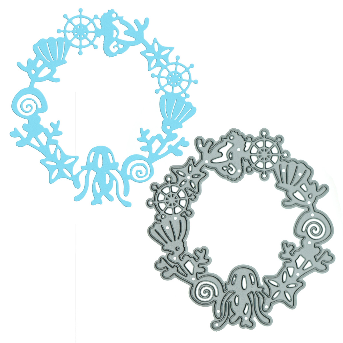 Small Nauticl Wreath Ocean Met - Art Craft Jellyfish recension och pris