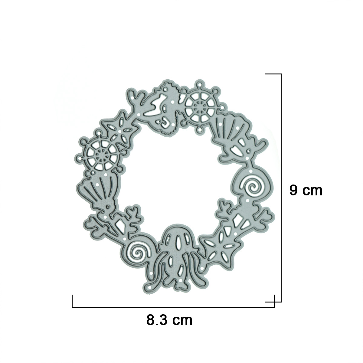 Small Nauticl Wreath Ocean Met - Art Craft Jellyfish recension och pris