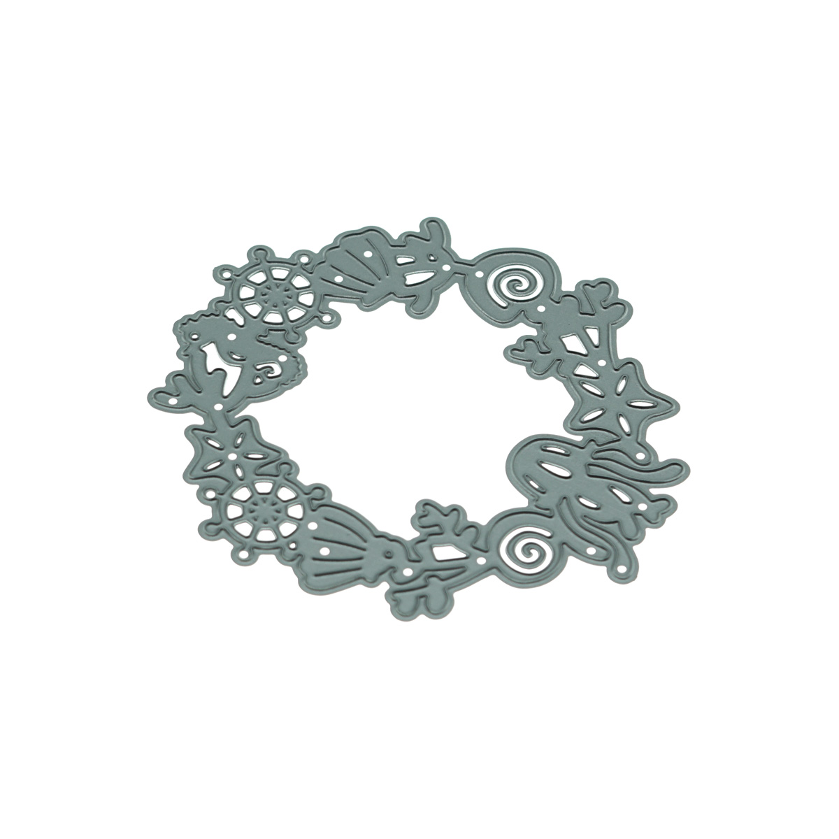 Small Nauticl Wreath Ocean Met - Art Craft Jellyfish recension och pris