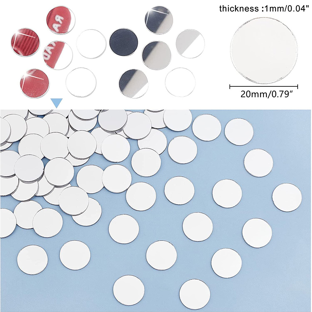 50PCS Round Mini Mosaic Tiles  - Art Craft Mirror recension och pris
