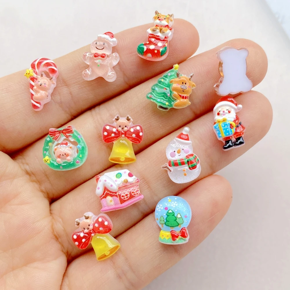 50pcs Resin Mini Cartoon Chris - Art Craft Christmas Tree recension och pris