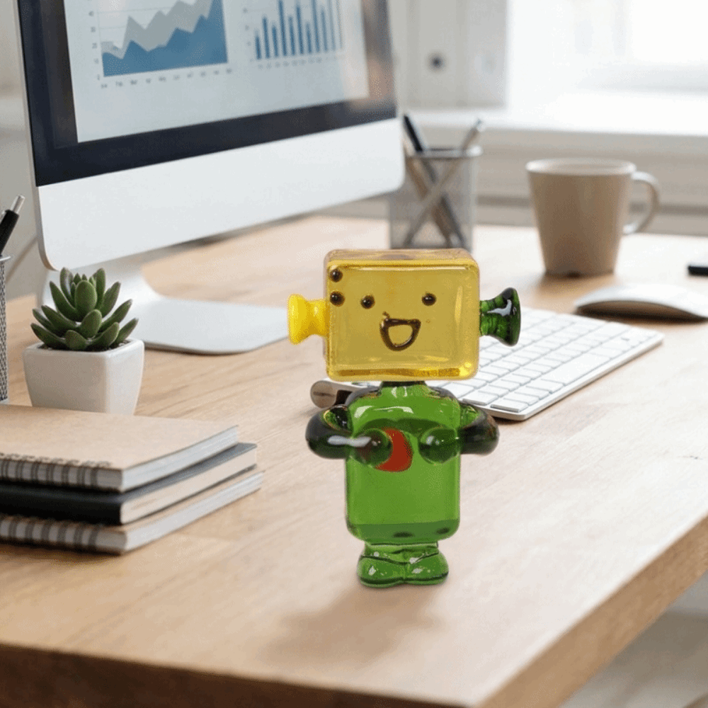 Mini Bonsai Decor Colorful Fac - Art Craft Robot recension och pris