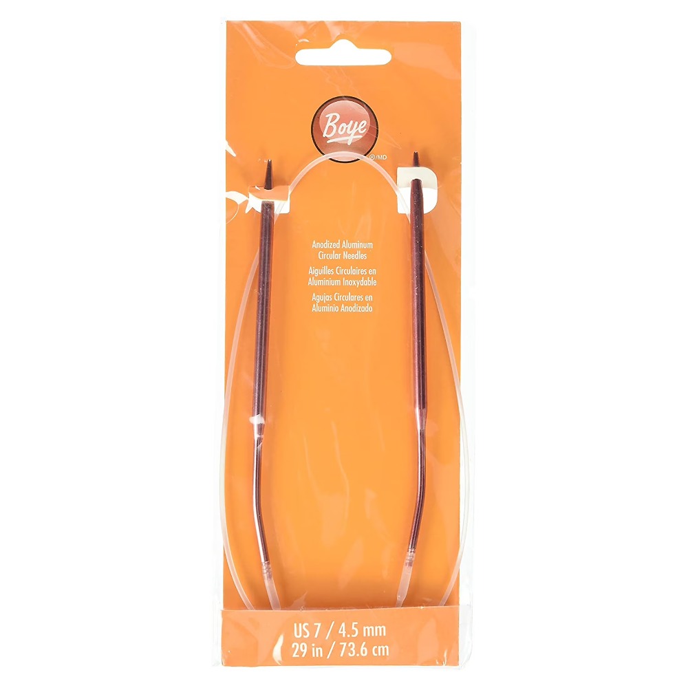 29in Orange Anodized Aluminum  - Knitting Needle Circular recension och pris