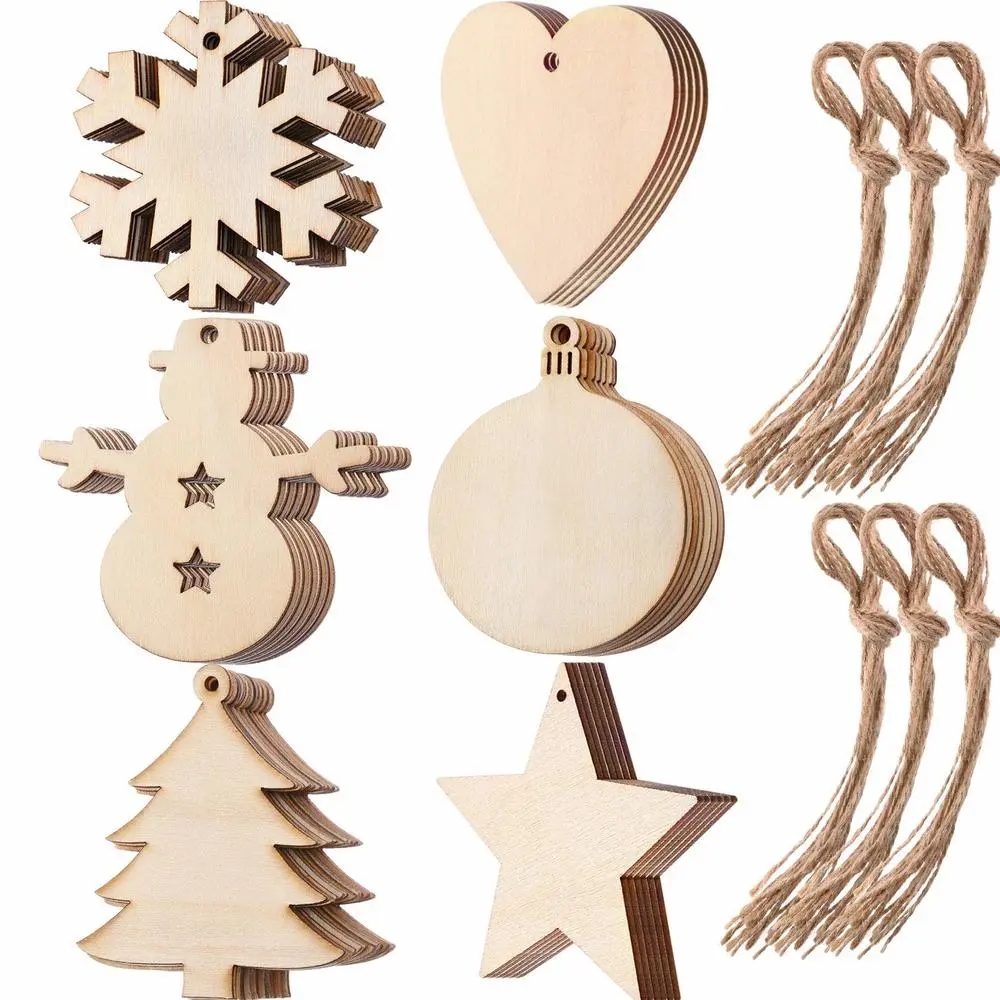 10/20/50Pcs DIY Wooden Christm - Art And Craft For Xmas recension och pris
