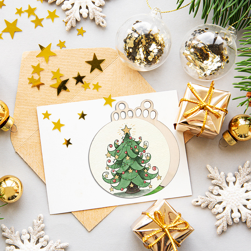 10/20/50Pcs DIY Wooden Christm - Art And Craft For Xmas recension och pris