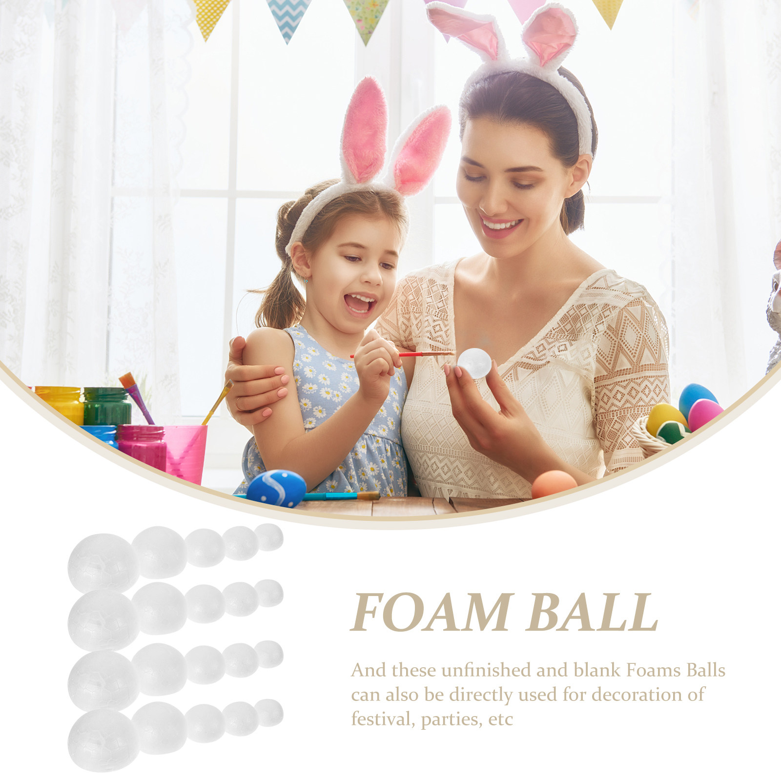 150Pcs Semi Circle Foams Balls - Art And Craft For Xmas recension och pris