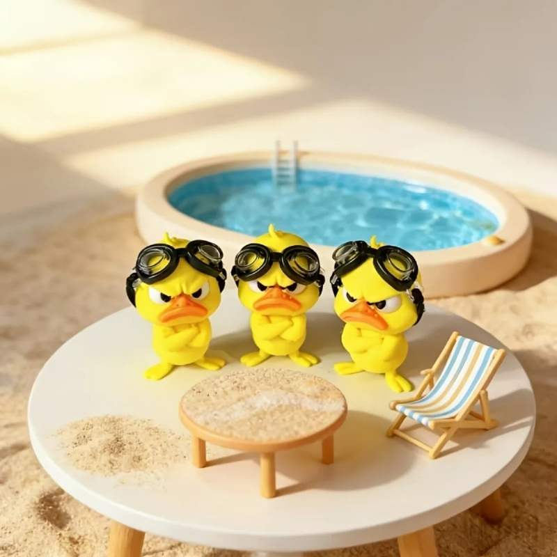 1PC Angry Hug Duck Figurine Wi - Art Craft Duck recension och pris