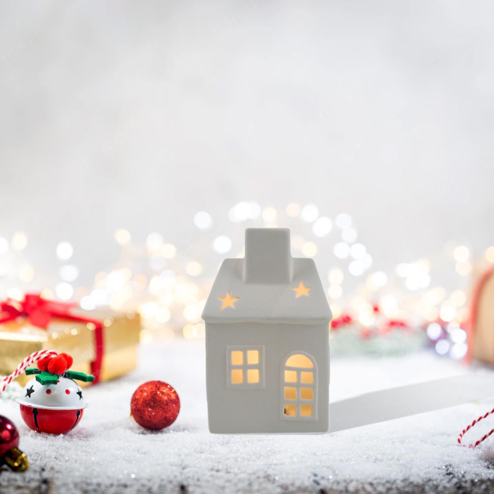 Ceramic Xmas House Bedroom Tab - Art And Craft For Xmas recension och pris