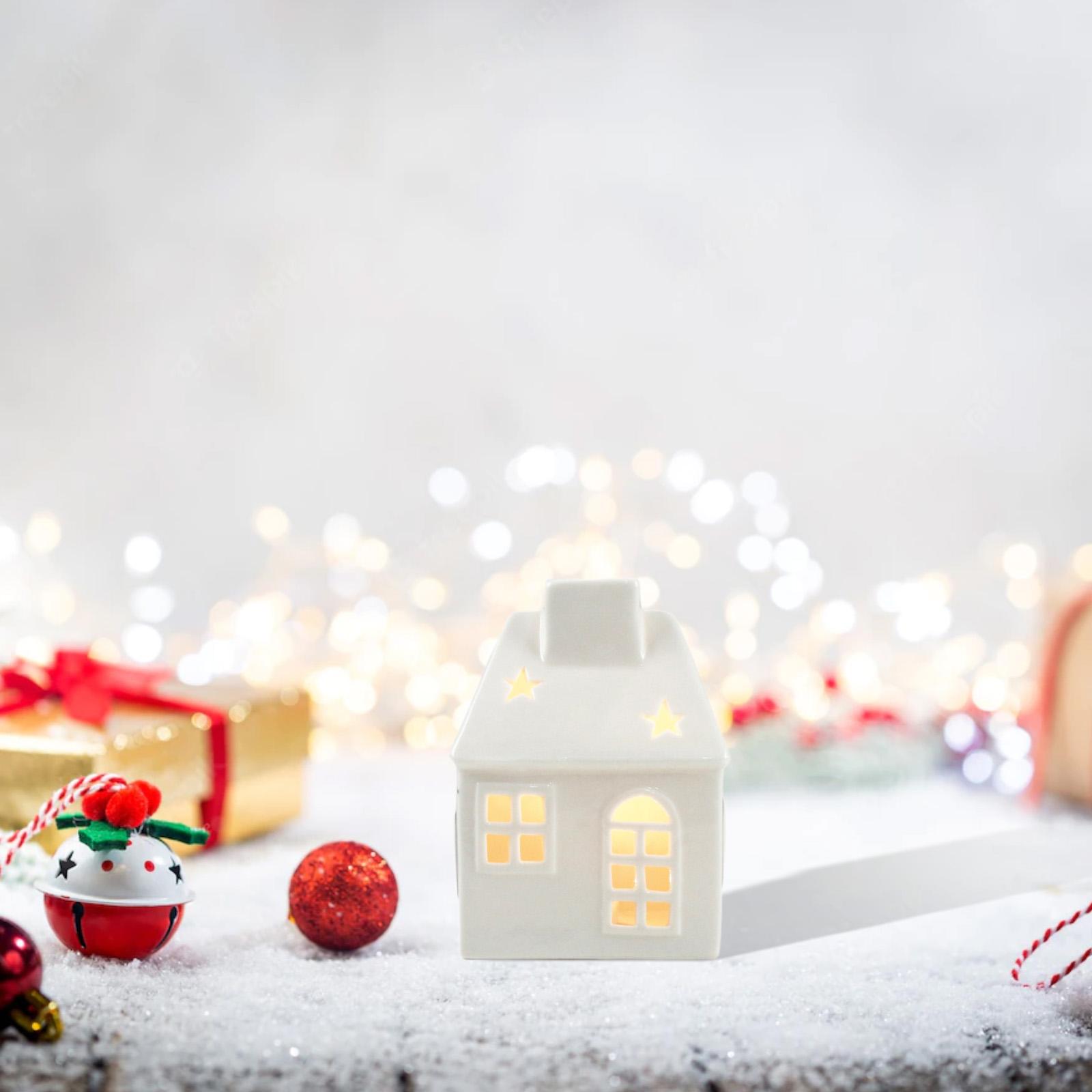 Ceramic Xmas House Bedroom Tab - Art And Craft For Xmas recension och pris