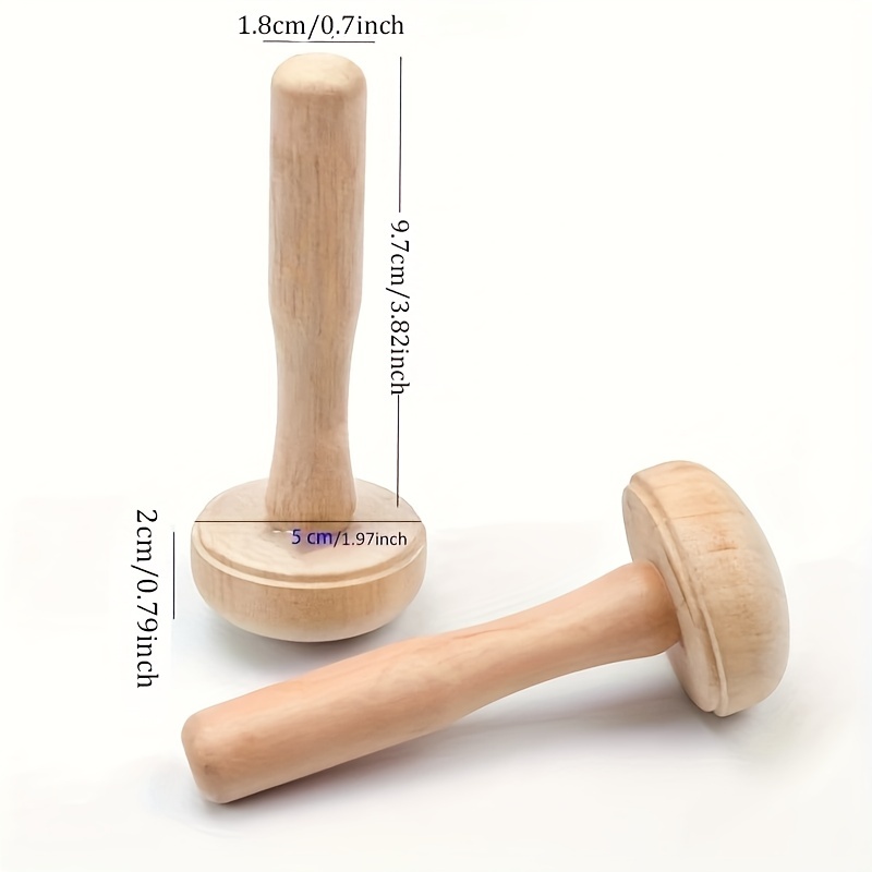 1Pc Wooden Mushroom Roller Pap - Art Craft Using Paper recension och pris