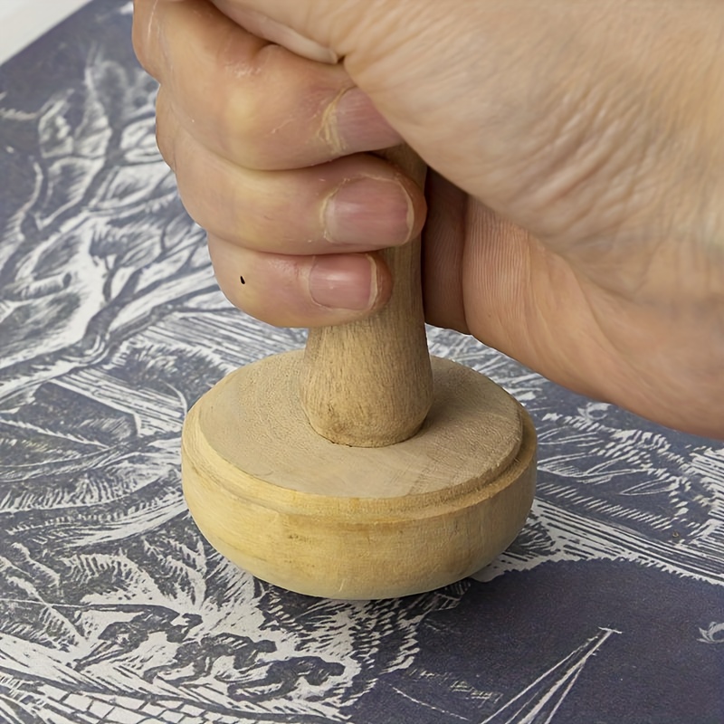 1Pc Wooden Mushroom Roller Pap - Art Craft Using Paper recension och pris