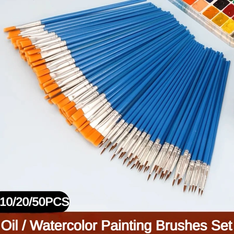 10/20/50 PCS Paint Brushes Set - Art Craft For 3 Year Old recension och pris