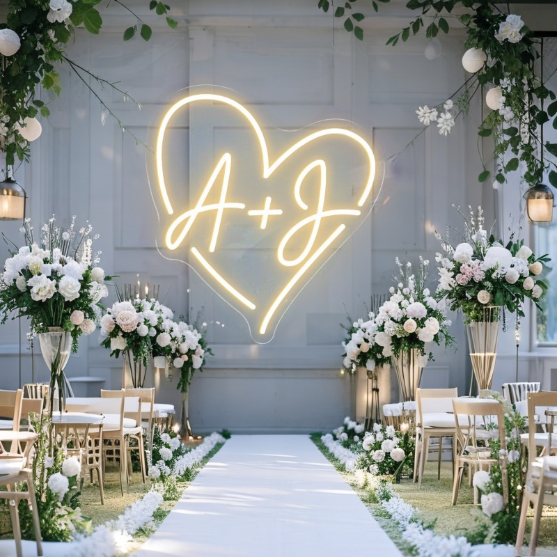 Custom Initials Heart LED Neon - Art Craft Christmas recension och pris