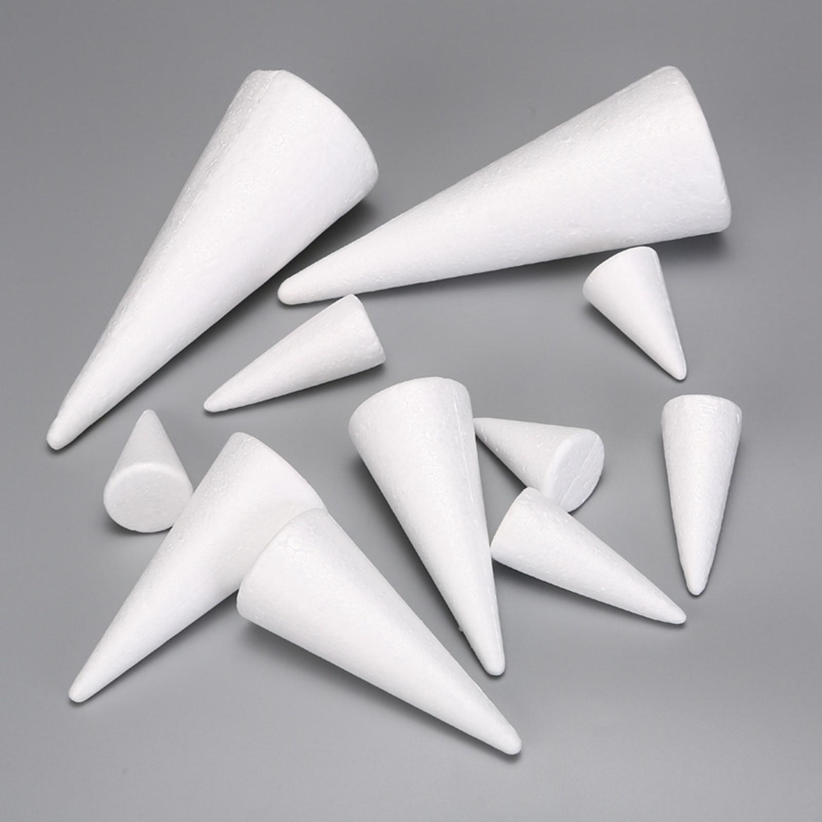 15Pcs Craft Foam Cones White P - Art Craft Christmas Tree recension och pris