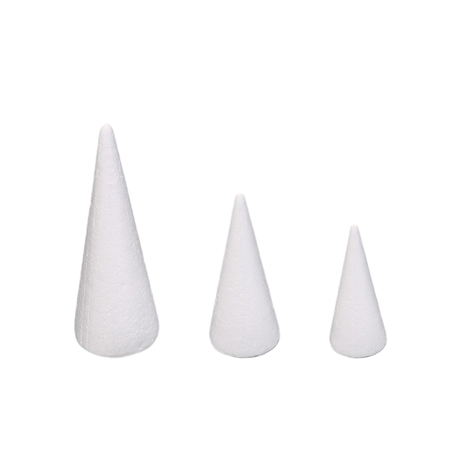 15Pcs Craft Foam Cones White P - Art Craft Christmas Tree recension och pris