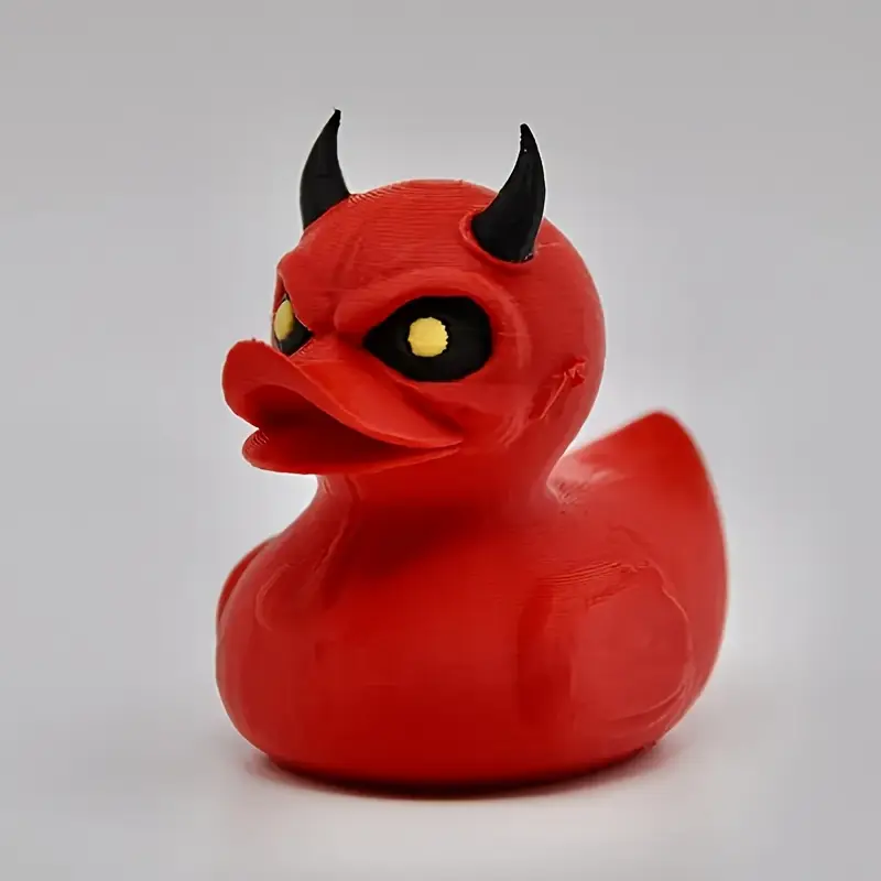 3D Printed Devil Duck Statue D - Art Craft Duck recension och pris