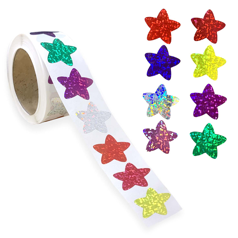 500Pcs/Roll Colorful Star Stic - School Of Art X Craft recension och pris