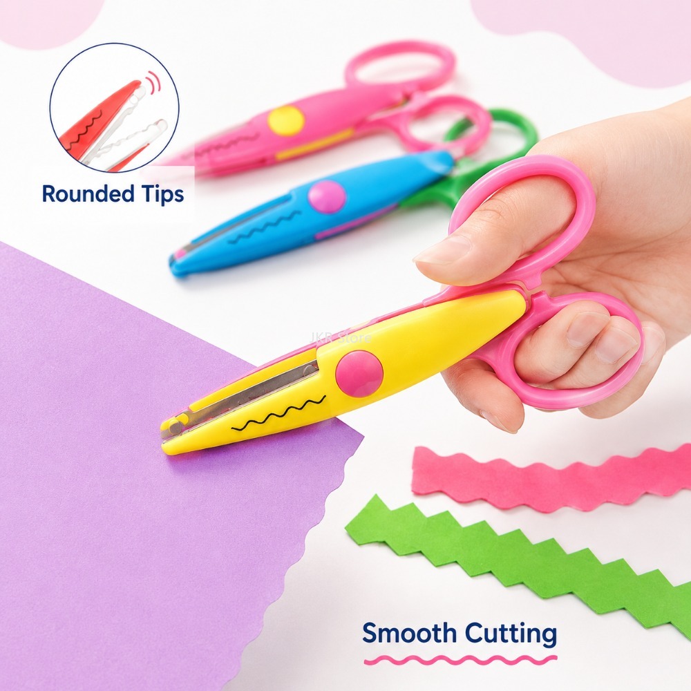 Decorative Wavy Scissors 6Pcs/ - Art Craft Using Paper recension och pris